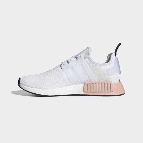 white and pink nmds women's