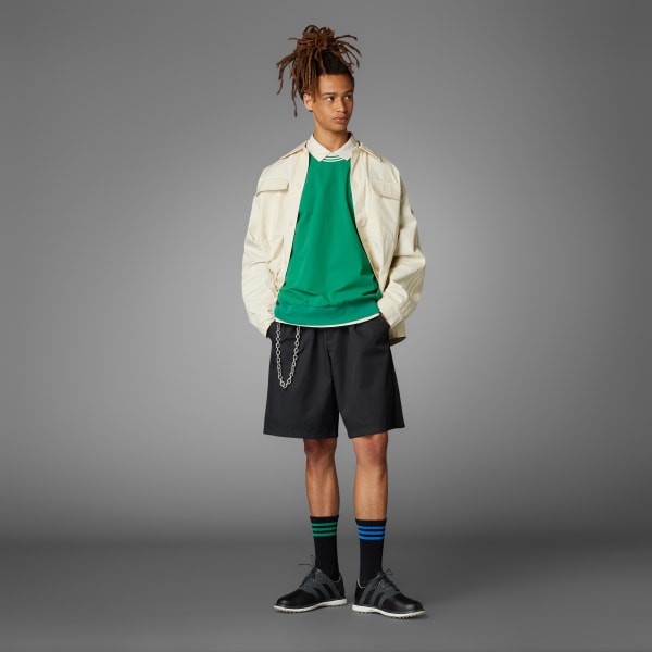 สีเขียว สเวตเตอร์คอกลม Rolling Links