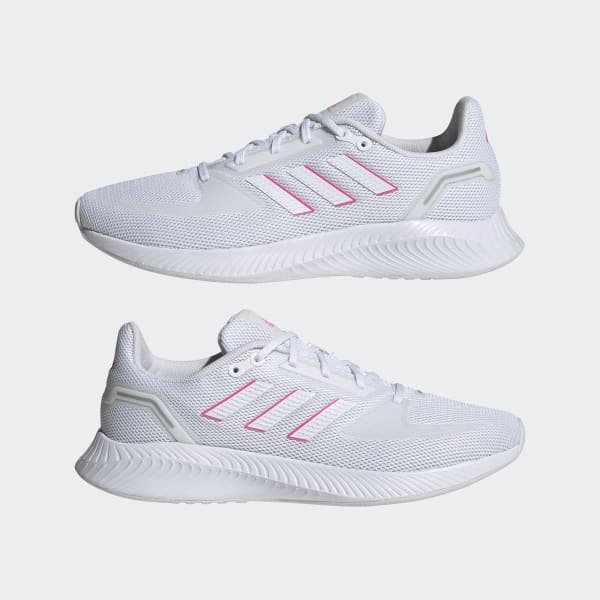 tenis adidas branco com listra azul