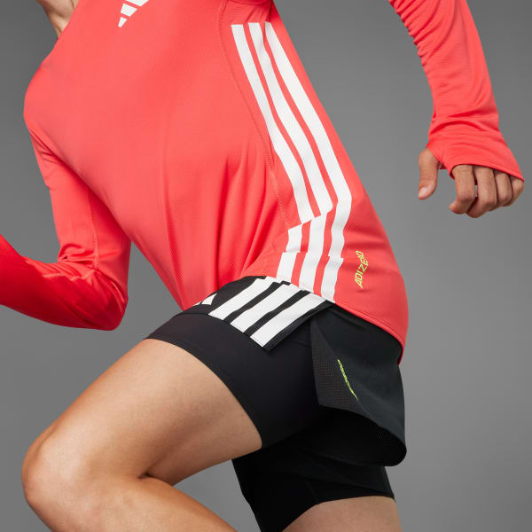 adidas Adizero Running Long Sleeve Tee - Red | adidas