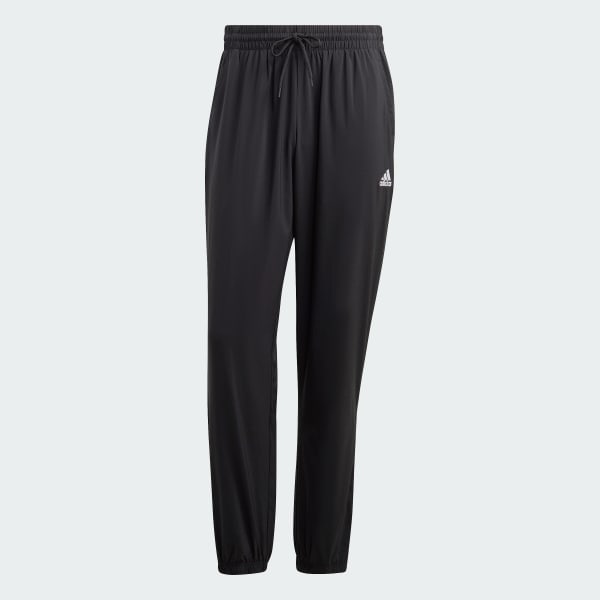 Svart AEROREADY Essentials Stanford Elastic Cuff Small Logo Bukse