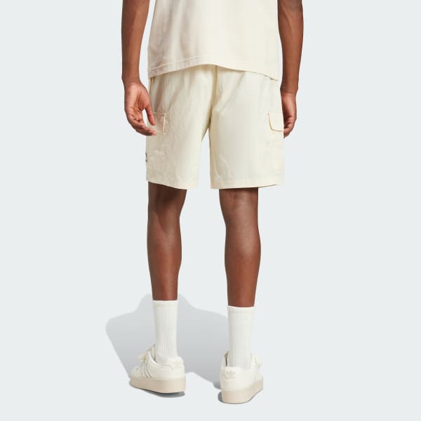 Blanco Shorts Cargo Trifolio Essentials Tejidos