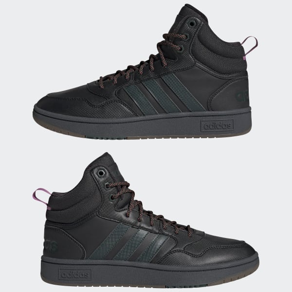 adidas Hoops 3.0 Mid Classic Fur Lining Winterized Shoes Black Free Shipping with adiClub adidas Canada