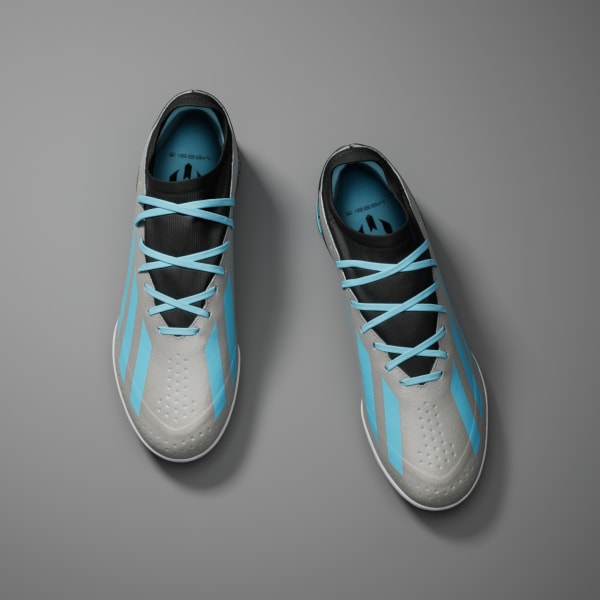 Plateado Botines X Crazyfast Messi.3 Pasto Sintético