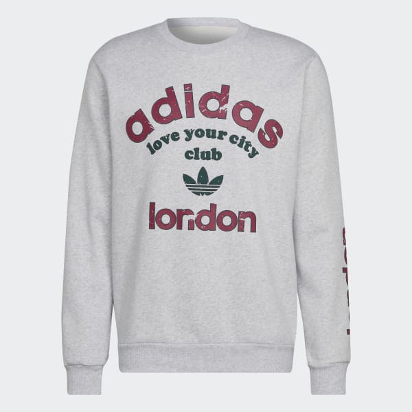 Grey London Collegiate City Crew Sweatshirt BWA47