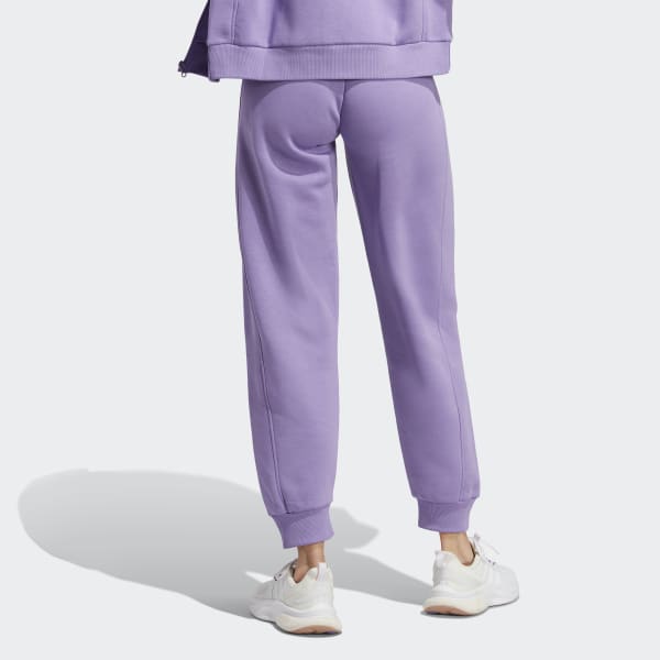 adidas ALL SZN Fleece Loose Pants - Purple, Women's Lifestyle