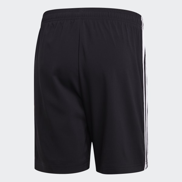 Black Essentials 3-Stripes Chelsea Shorts 7 Inch