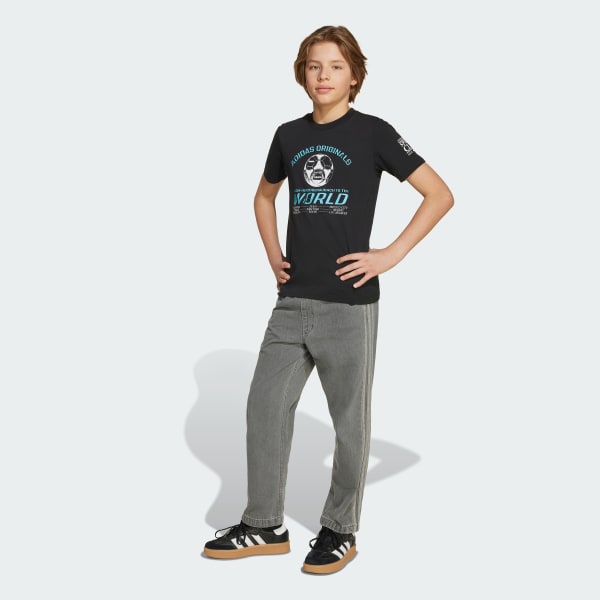 Black Graphic Tee Kids