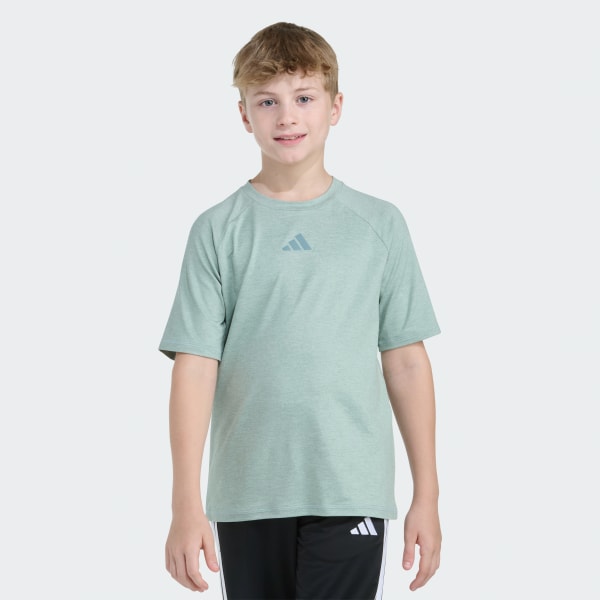 Green SS RAGLAN POLY TEE