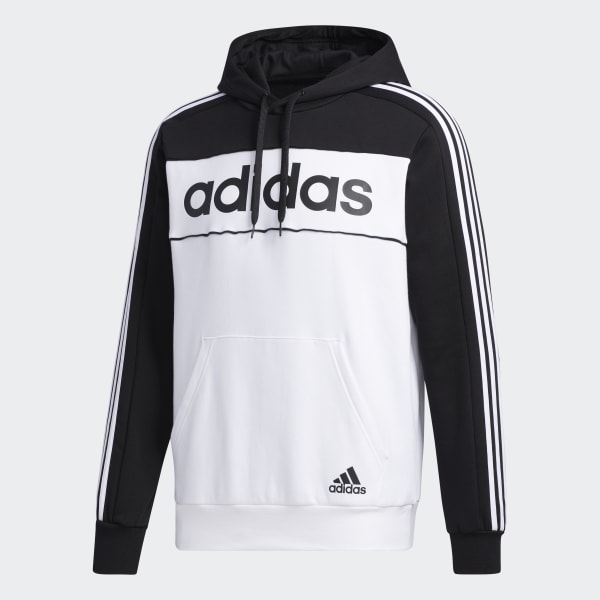 Buzo adidas hombre negro con blanco 2025