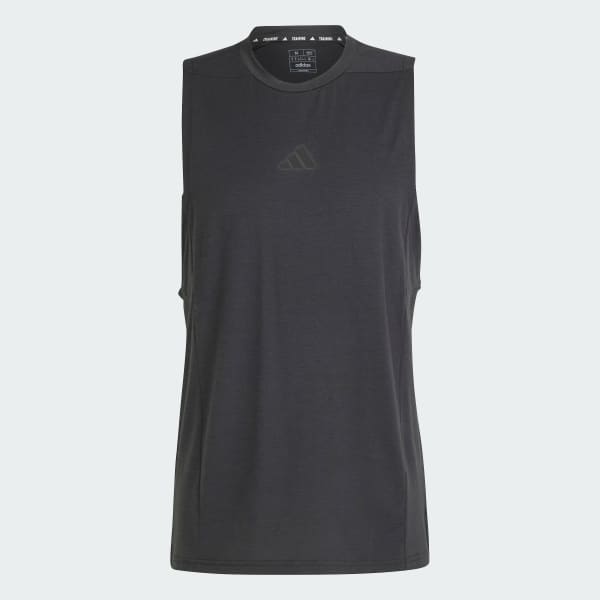 Negro Playera sin Mangas de Entrenamiento Designed for Training