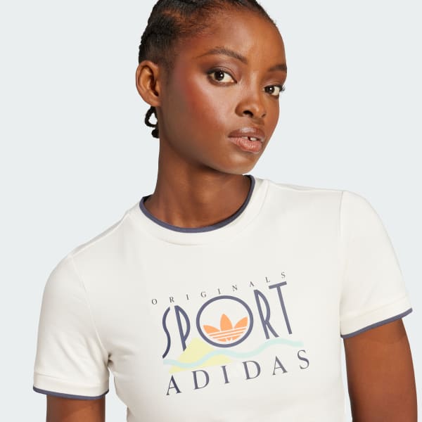 adidas Sport Graphic Baby Tee - White | adidas Singapore