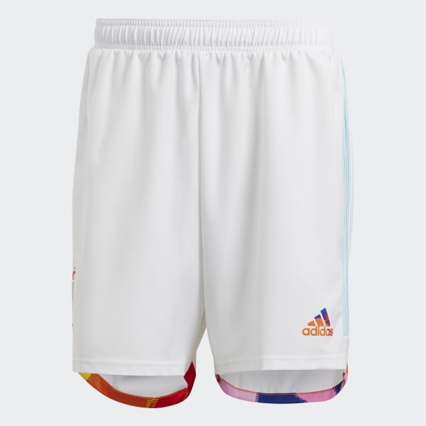 White Belgium 22 Away Authentic Shorts QY953