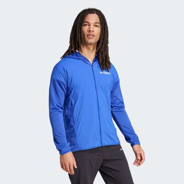 Bleu Veste à capuche coupe-vent molleton léger Terrex Xperior Climawarm+