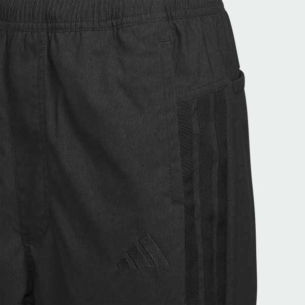 ブラック 軽パン ストレッチウーブンパンツ