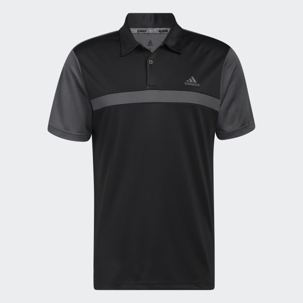 Schwarz Colorblock Poloshirt