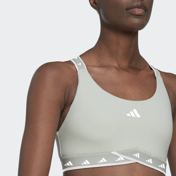 Zielony Powerimpact Training Medium-Support Techfit Bra CV729
