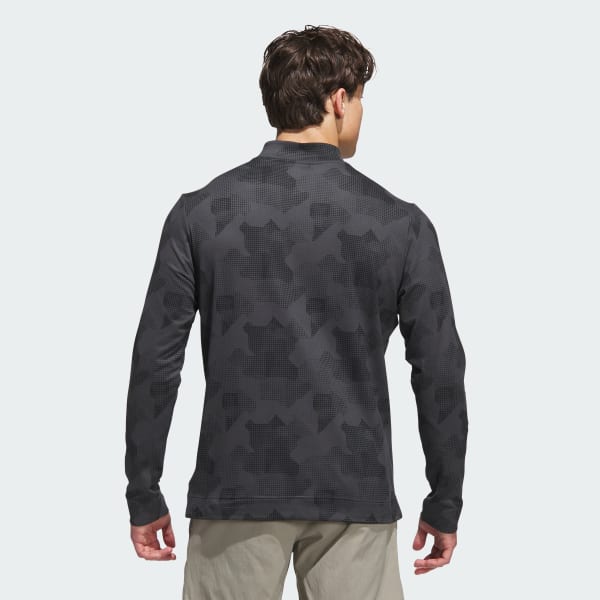 Negro Sudadera Go-To Printed Quarter-Zip