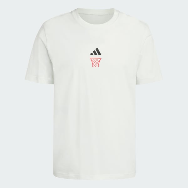White ANX HOOP GRAPHIC T-SHIRT