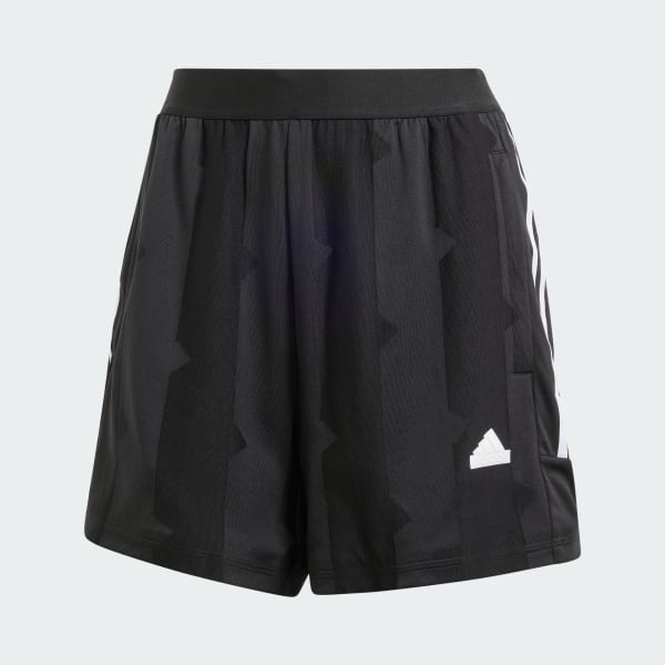 Black Tiro Cut 3-Stripes Jacquard Shorts