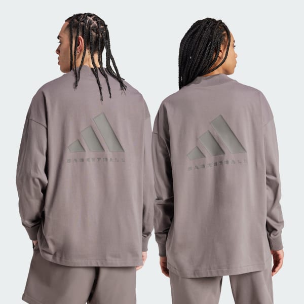 Cafe Camiseta Basketball Manga Larga (Unisex)