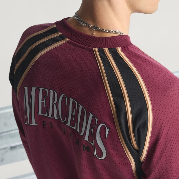 Granate PLAYERA MANGA LARGA MERCEDES - AMG PETRONAS FORMULA ONE TEAM LAS VEGAS HOMBRE