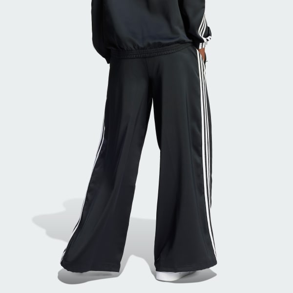 Adidas track pants womens wide leg discount