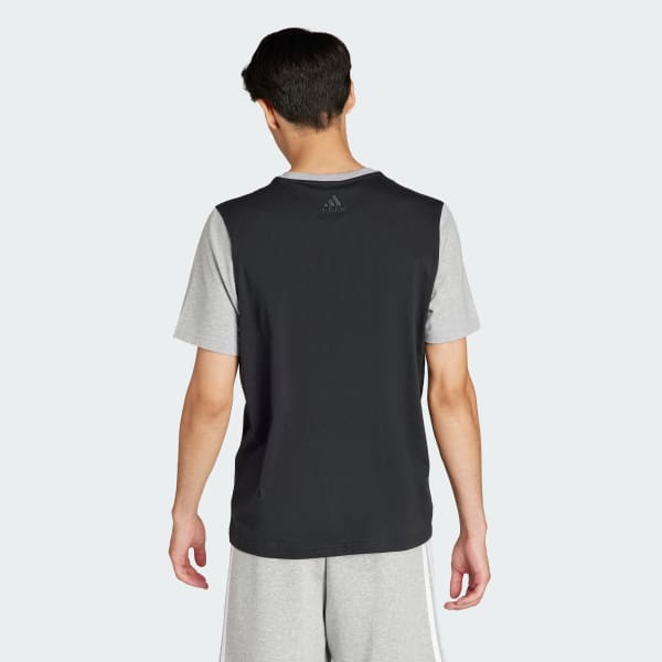 Black Essentials Single Jersey Big Logo Tee