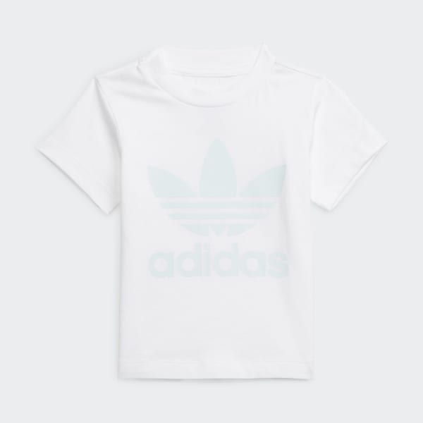 Λευκό Trefoil Shorts Tee Set