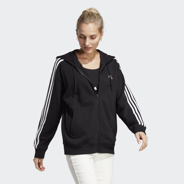 Essentials 3 stripes shop full zip hoodie