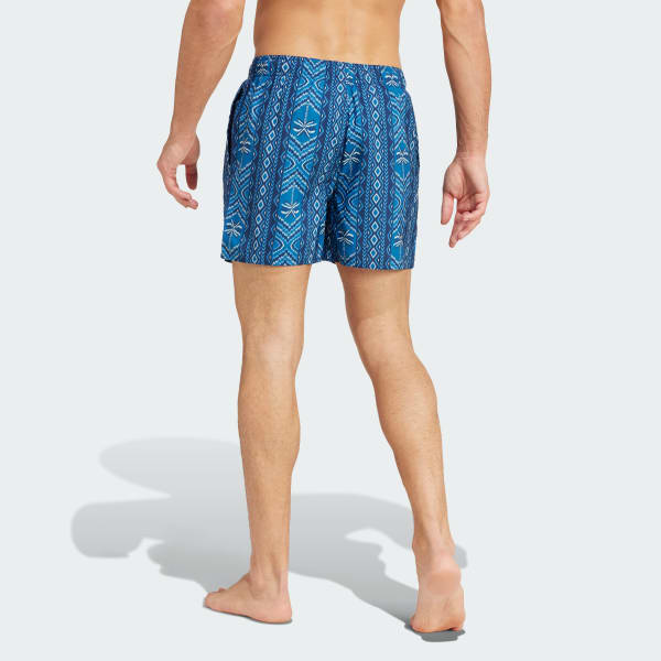 Bleu Short de bain adidas x FARM Rio - Coupe très courte