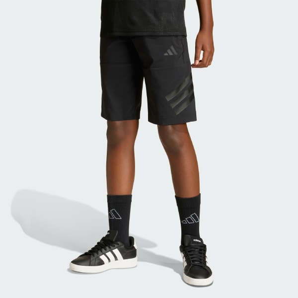 Zwart SPORT ICONS 3-STRIPES LANGE SHORT