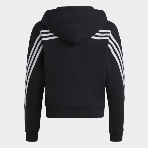 Nero Hoodie Future Icons 3-Stripes Full-Zip