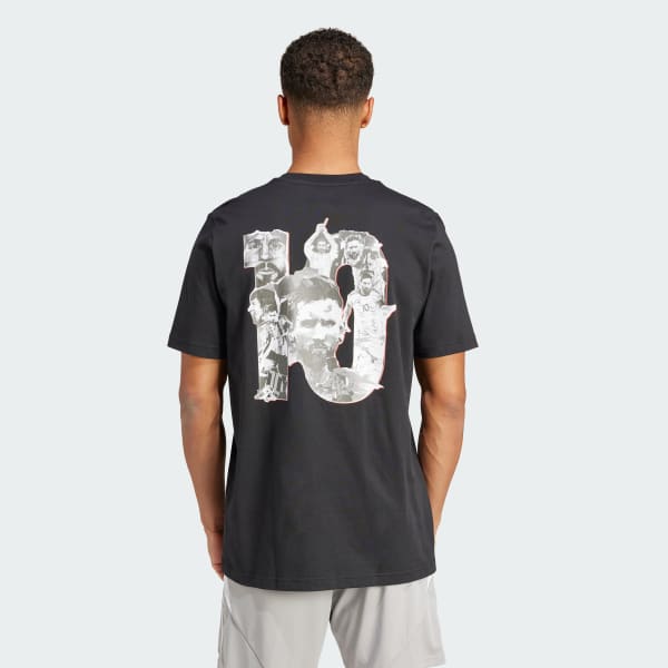 Preto Camiseta Messi Football Graphic