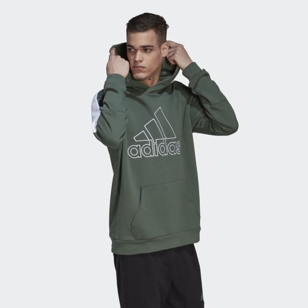 Verde Buzo con Capucha Future Icons Badge of Sport Bordado