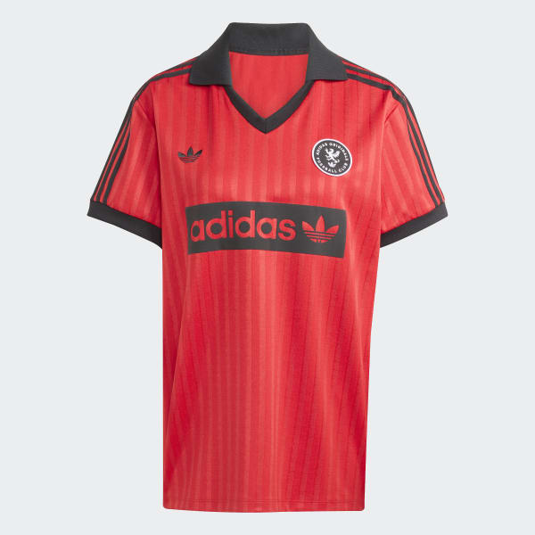 adidas Graphic Soccer-Inspired Jersey - Red | Free Shipping with