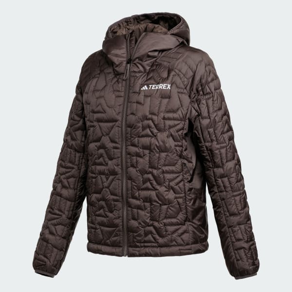 Brown TERREX XPERIOR 프리마로프트 루즈 필 인슐레이티드 후드 재킷