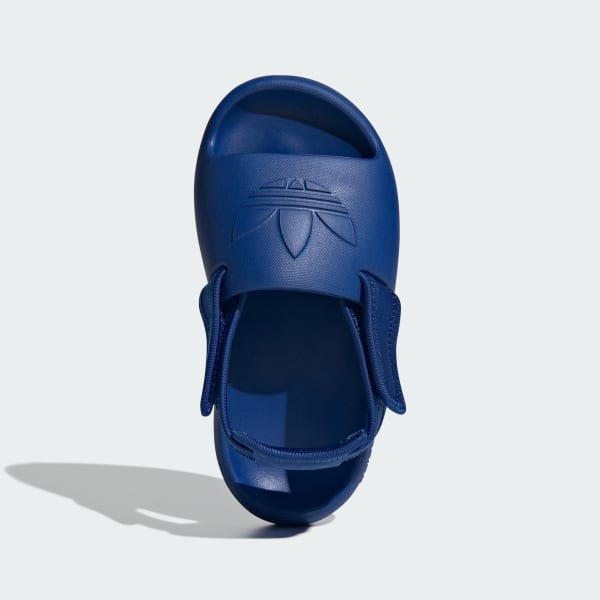 Blue Adifom Adilette Slides Kids