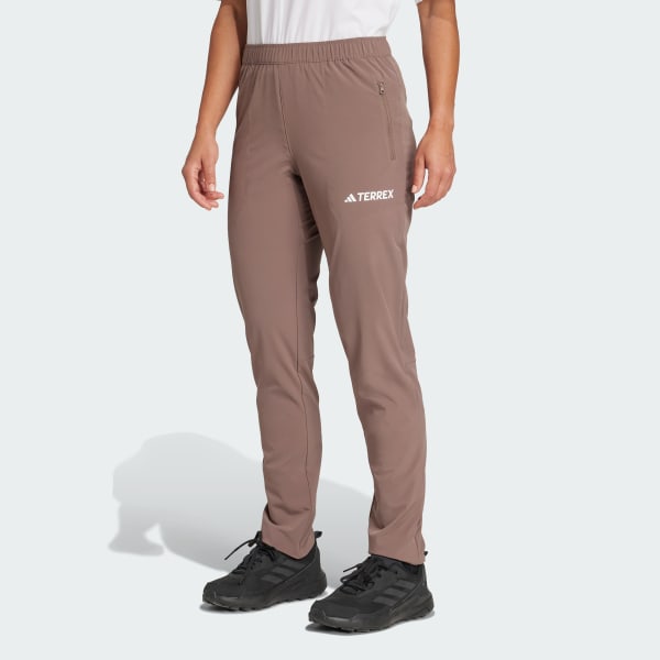 hnědá Kalhoty Multi Essentials Stretch
