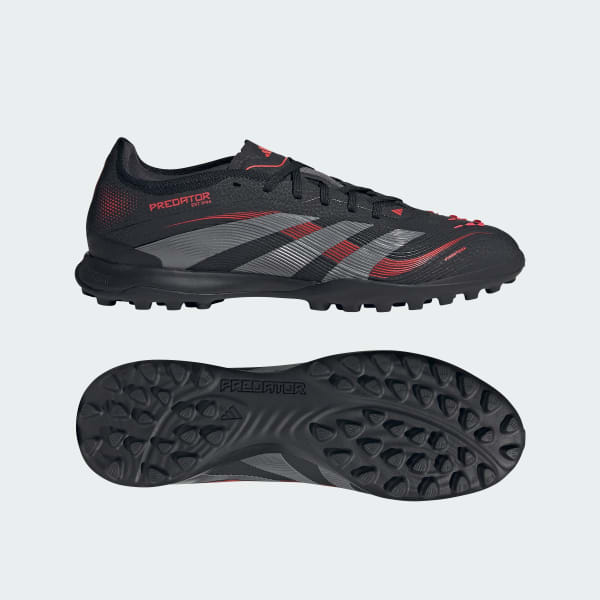 Negro Zapatos de Fútbol Predator Pro Césped Artificial