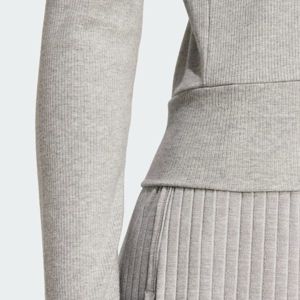 Essentials Ribbed Full-Zip Track Top