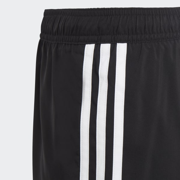 Black 3-Stripes Swim Shorts