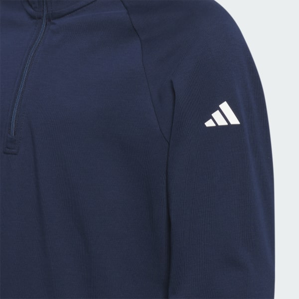 Blue 1/4-Zip Layer Pullover