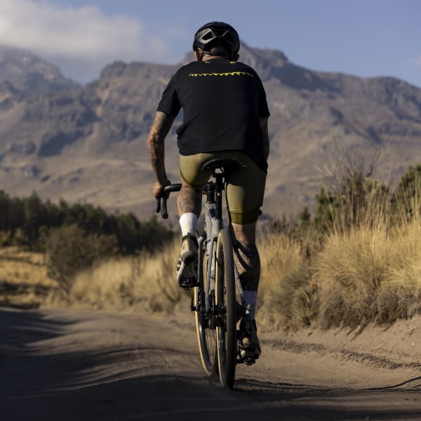 Zwart Cycling Graphic T-shirt QF197