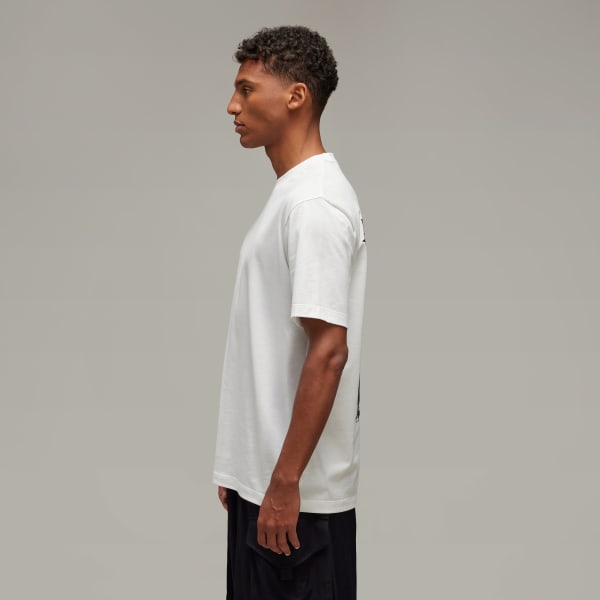 Blanco Polo Manga Corta Y-3 Estampado