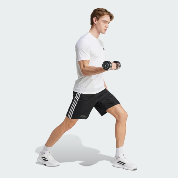 Negro Shorts de Entrenamiento Train Essentials Piqué 3 Tiras