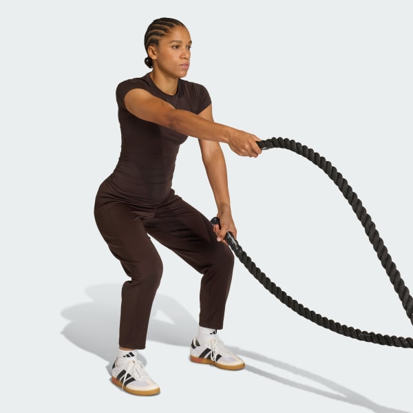 Brown PrimeLift Essentials Workout Contour T-Shirt