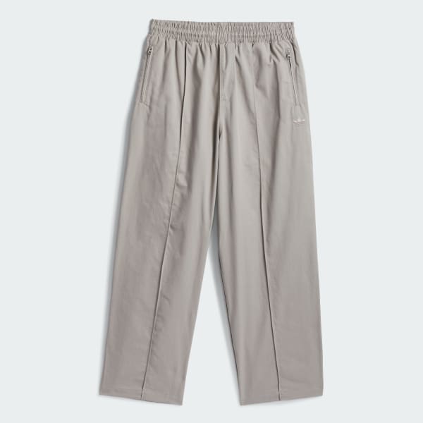 Beige Skateboarding Pintuck Pants (Gender Neutral)