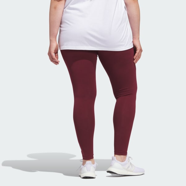 adidas Essentials High Waisted Logo Leggings Plus Size Burgundy adidas Ireland