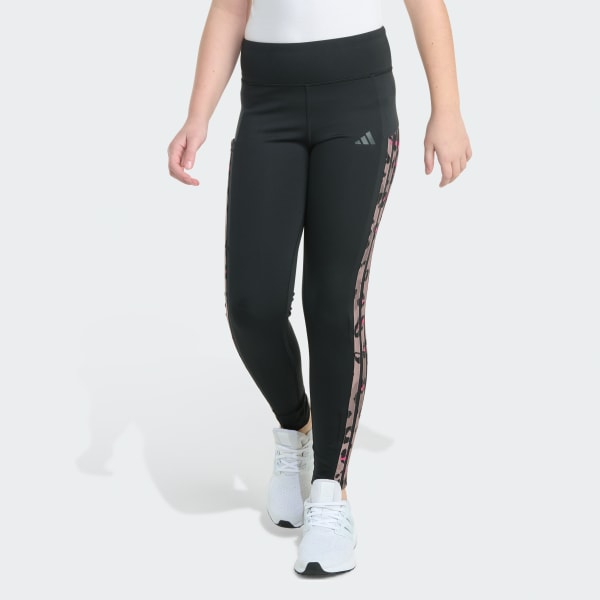 Black Detached Waistband Cell Phone Pocket 3-Stripe Legging
